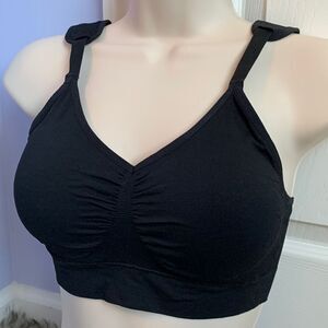 Dream by Genie No Wire Lightly Lined Seamless Bralette Bra Black M